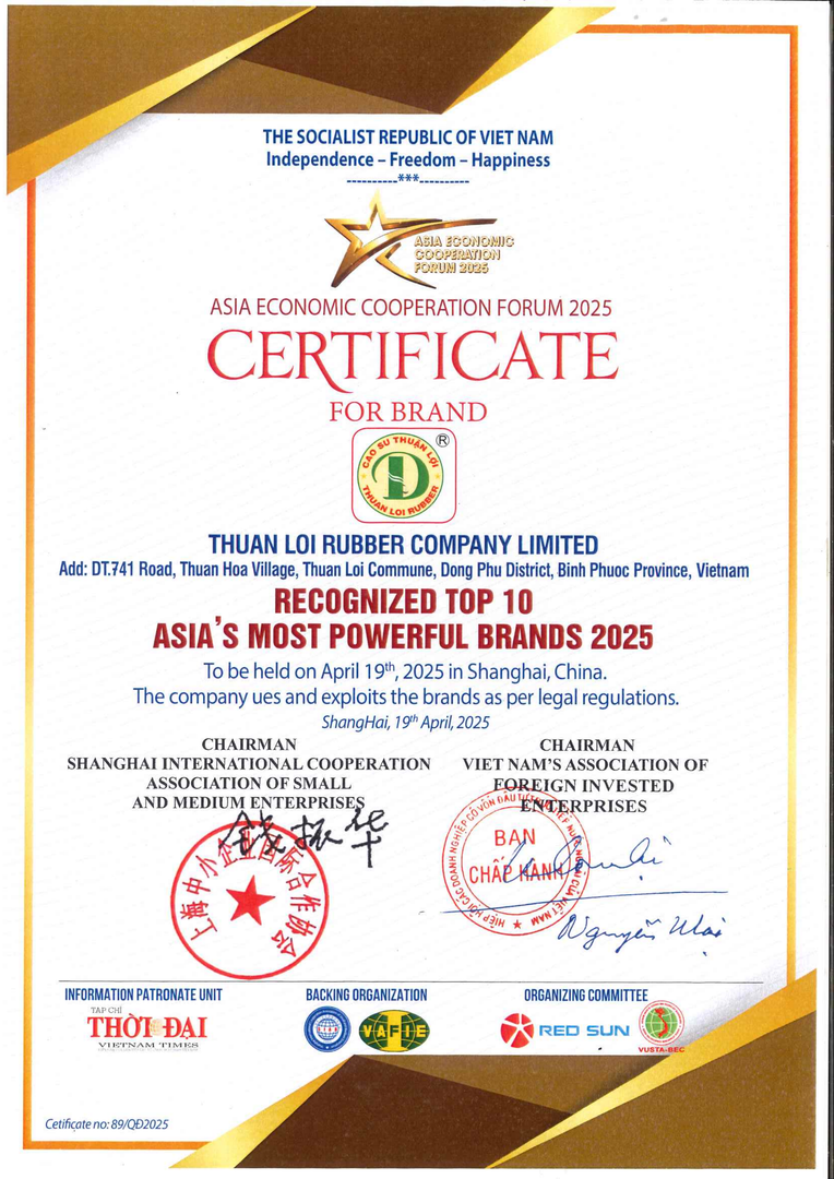 Top 10 Thương hiệu mạnh Châu Á 2025 (Bằng)